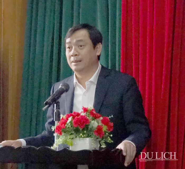 TS. Nguyễn Trùng Khánh - Tổng cục trưởng Tổng cục Du lịch phát biểu tại hội thảo